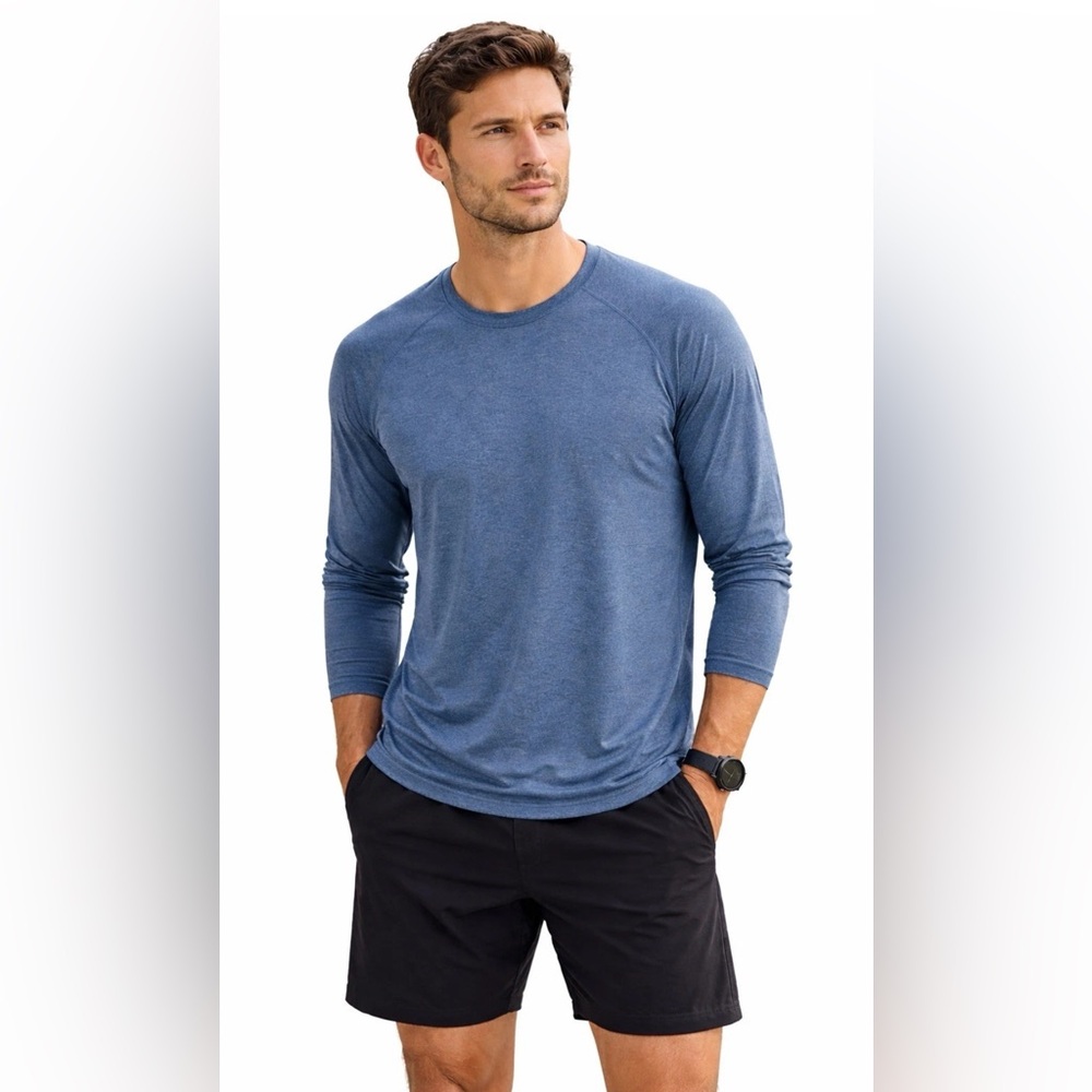 Lululemon Men’s Metal Vent Tech Long Sleeve 2.0 Midnight Shadow Blue Size Small
